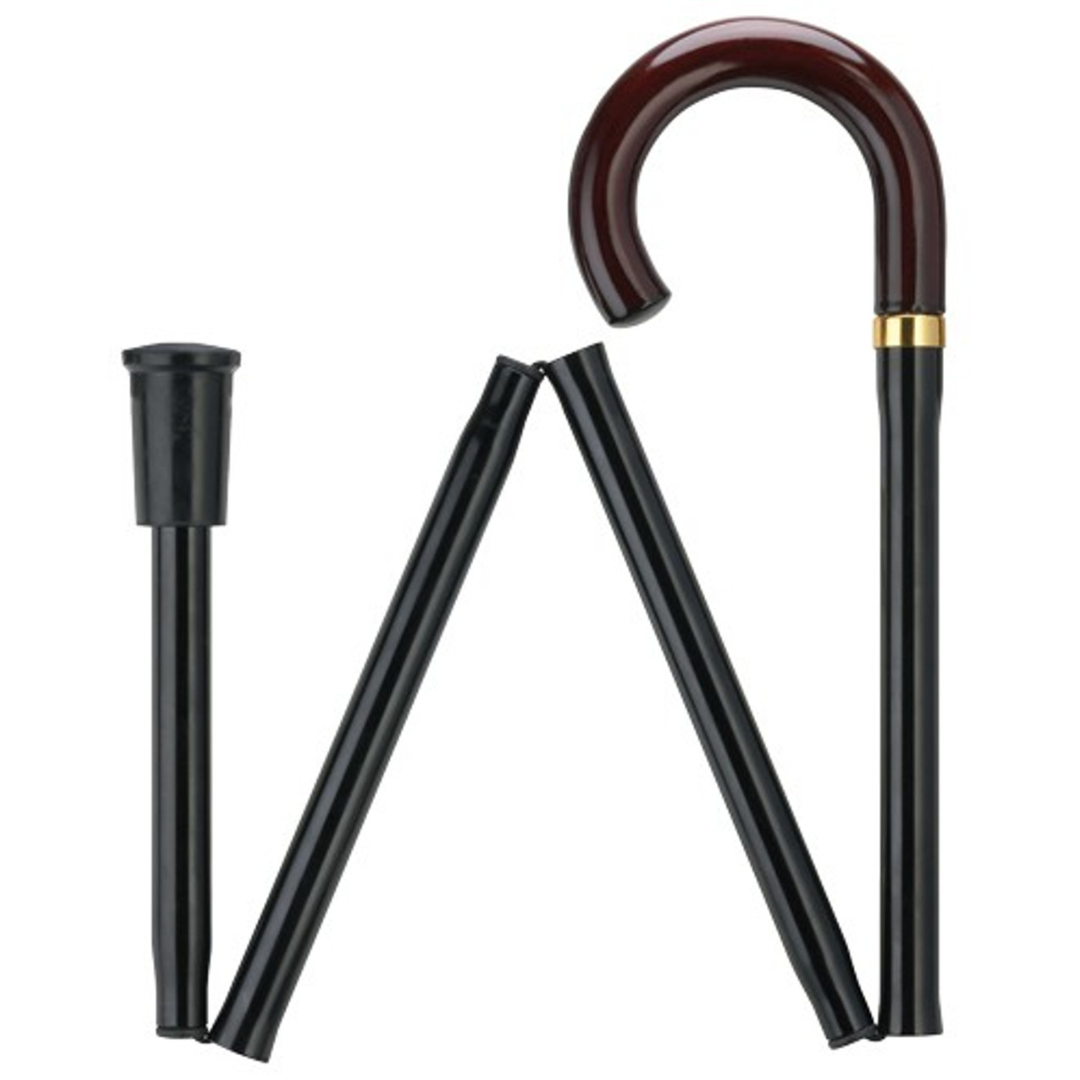 Adjustable Folding Cane with Reflective Strap, Smoke – In Motion
