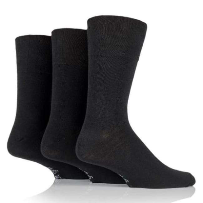 Non Binding Socks for Men or Women in Solid Black
