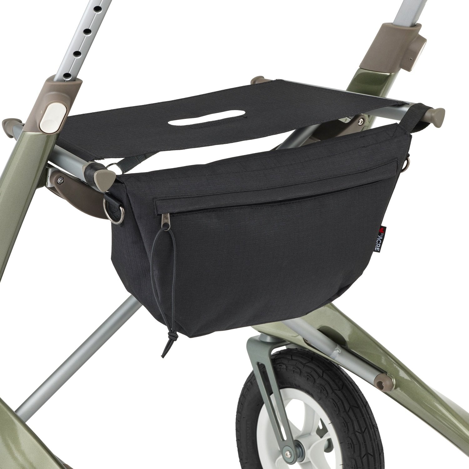 Carbon overland all terrain walker with a seat organizer bag
