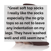 non binding socks in brown mix review