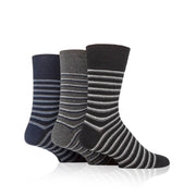 men's diabetic striped socks