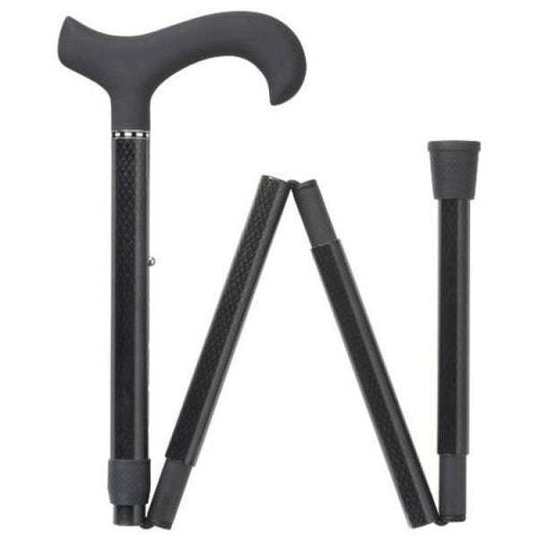 Triple Wound Adjustable Folding Carbon Fiber Cane